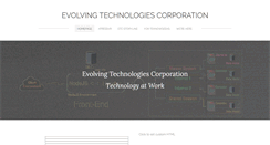 Desktop Screenshot of evolvingtech.com